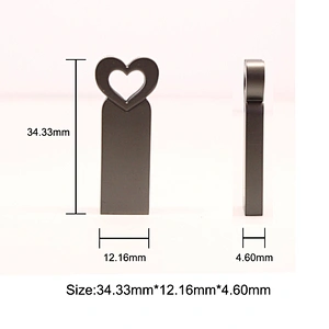 Love Shaped Metal Colorful 8GB USB Flash Disk 16GB USB Flash Drive 32GB USB Pen Drive 64GB USB Stick