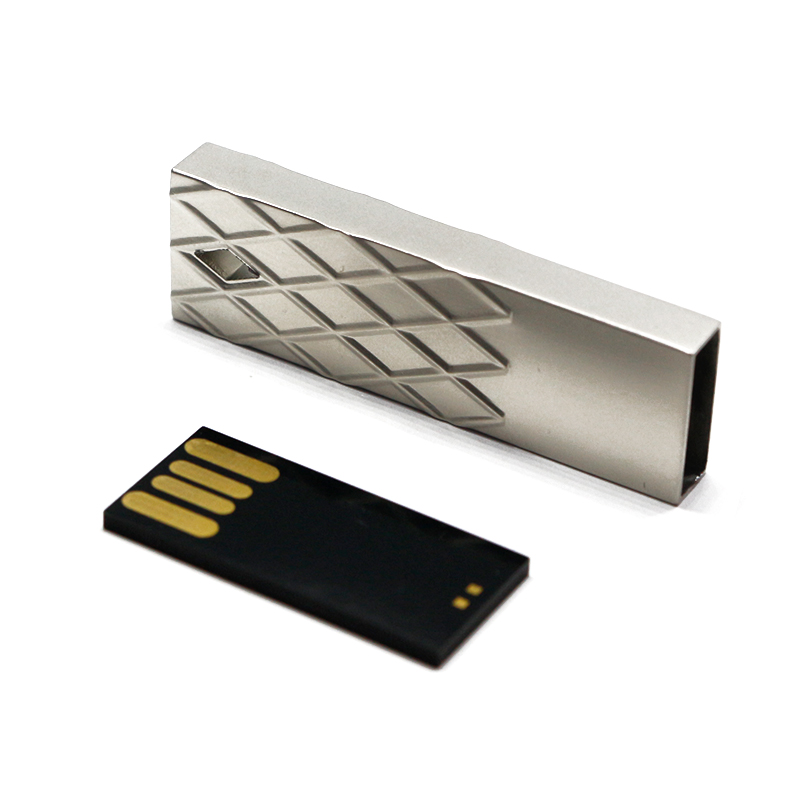 Metal Rhombus USB Flash Drive Promotional Gift Customized Logo Pen Drive Can Hang Key Chain Portable USB Flash Drive/USB Flash Memory/USB Pen Drive