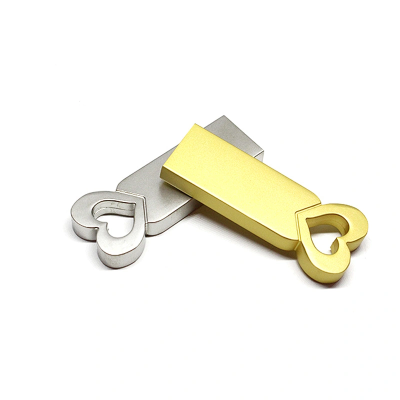 Love Shaped Metal Colorful 8GB USB Flash Disk 16GB USB Flash Drive 32GB USB Pen Drive 64GB USB Stick