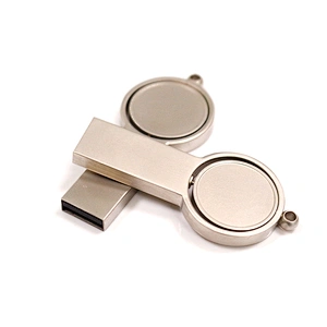 Metal Rotate New Style USB Flash Drive Customized Logo Gadget Lanyard Pen Drive Professional Manufacture USB Pen Drive