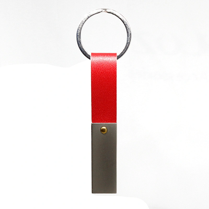 Metal Key Chain Portable PU Hanging Rope Promotional Gift USB Flash Drive USB Flash Disk USB Drive USB Driver USB Disk USB Stick
