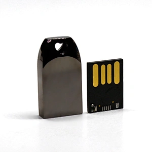 Mini Bright Gun Color USB Flash Driver Metal Heart Mudp USB Pen Drive Customized Logo Portable USB Disk