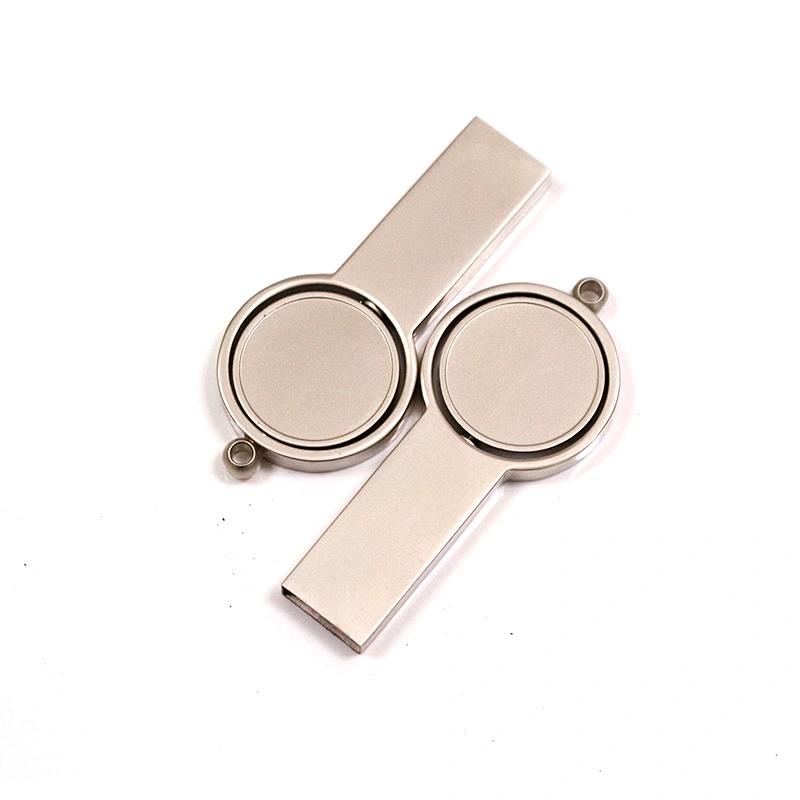 Metal Rotate New Style USB Flash Drive Customized Logo Gadget Lanyard Pen Drive Professional Manufacture USB Pen Drive