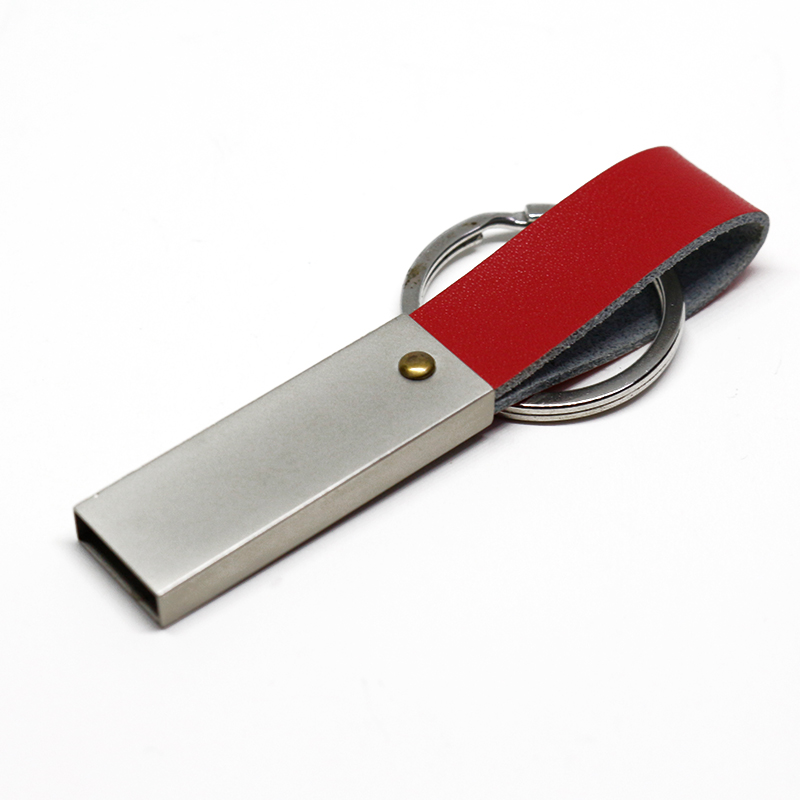 Metal Key Chain Portable PU Hanging Rope Promotional Gift USB Flash Drive USB Flash Disk USB Drive USB Driver USB Disk USB Stick