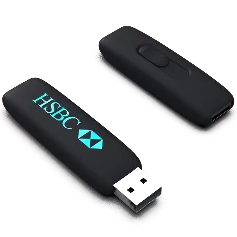 LED Light Luminous Logo Promotional Stretch USB Flash Drive USB Flash Disk USB Drive USB Driver Flash Drives with Customized