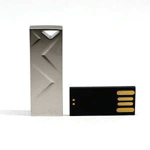 Silvery Metal Rectangular Customized Logo USB Disk USB Flash Drive USB Flash Disk USB Drive USB Stick with Promotional Gift