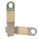 silvery metal usb flash drive laser logo wooden usb pen drive usb drive usb stick