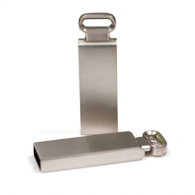 Silvery Metal Hanging USB 2.0 Pen Drive USB Flash Drive USB Flash Disk USB Drive USB Driver USB Stick with Your Logo