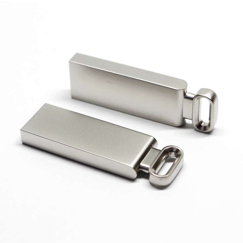Silvery Metal Hanging USB 2.0 Pen Drive USB Flash Drive USB Flash Disk USB Drive USB Driver USB Stick with Your Logo