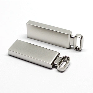 Silvery Metal Hanging USB 2.0 Pen Drive USB Flash Drive USB Flash Disk USB Drive USB Driver USB Stick with Your Logo