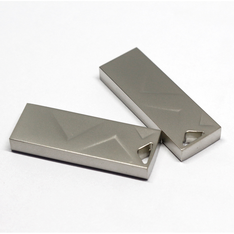 Silvery Metal Rectangular Customized Logo USB Disk USB Flash Drive USB Flash Disk USB Drive USB Stick with Promotional Gift