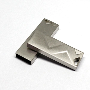 Silvery Metal Rectangular Customized Logo USB Disk USB Flash Drive USB Flash Disk USB Drive USB Stick with Promotional Gift