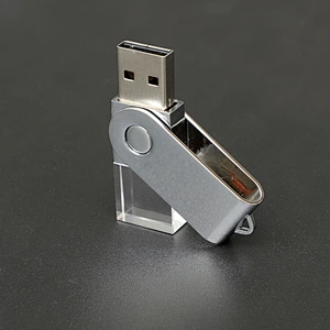 Customized USB Flash Drive Promotional Gift Pen Drive Crystal USB Disk Flash Drives USB Stick with 3D Logo