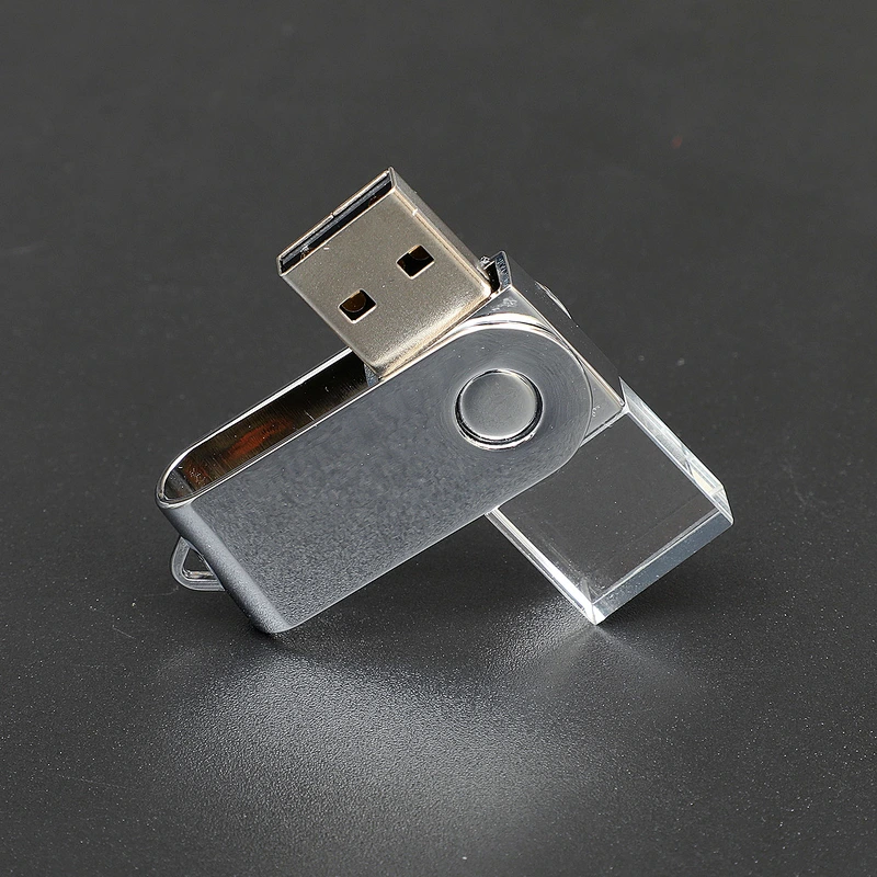 Customized USB Flash Drive Promotional Gift Pen Drive Crystal USB Disk Flash Drives USB Stick with 3D Logo