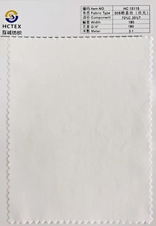 polyester fabric with cotton