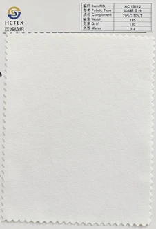 FABRIC WITH COTTON COVER POLYESTER IN 73" W