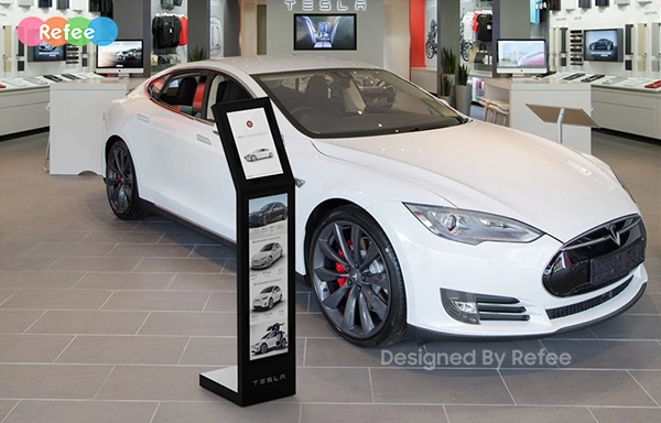 stretched bar touch screen kiosk PCAP multi touch android digital signage display screen digital poster