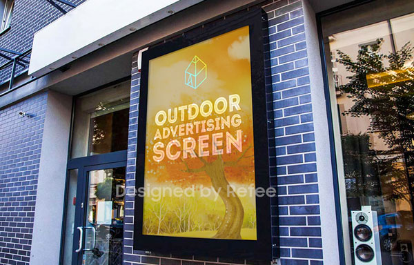 refee ultra high Brightness IP65 waterproof outdoor wall mounting display outdoor digital signage display advertising screen digital poster