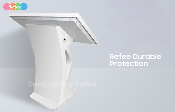 refee freestanding interactive self service multi touch kiosk android digital signage PCAP touch display screen digital poster