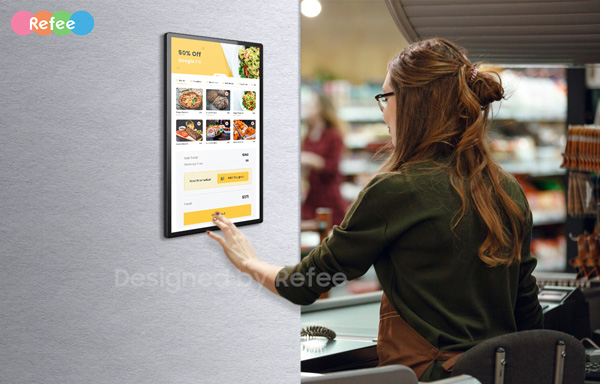 refee interactive PCAP touch screen multi touch commercial tablet android digital signage display screen digital poster