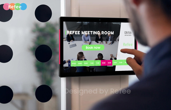 refee interactive PCAP touch screen meeting room commercial tablet LED light bar android digital signage display screen digital poster