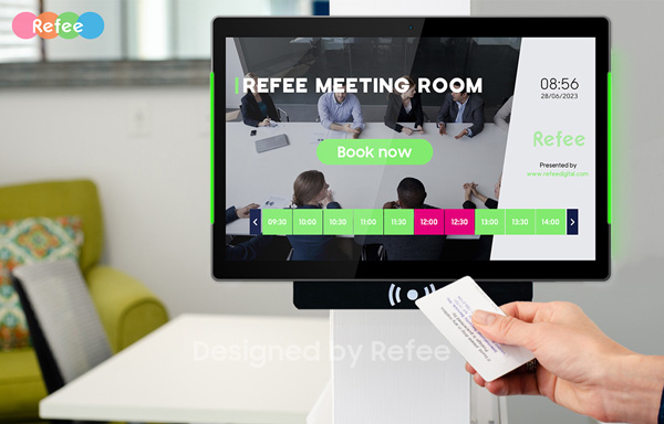 refee interactive PCAP touch screen meeting room commercial tablet LED light bar android digital signage display screen digital poster