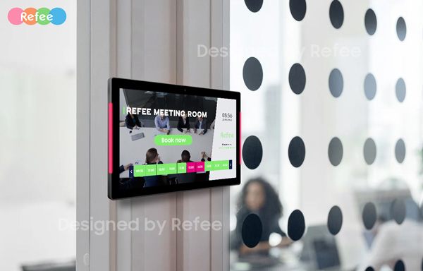 refee interactive PCAP touch screen meeting room commercial tablet LED light bar android digital signage display screen digital poster