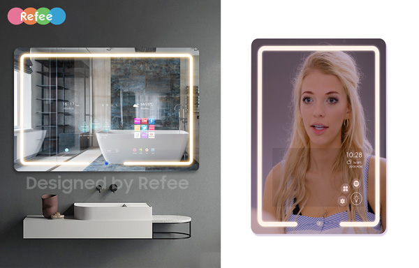 refee interactive bathroom bath touch mirror display magic mirror screen