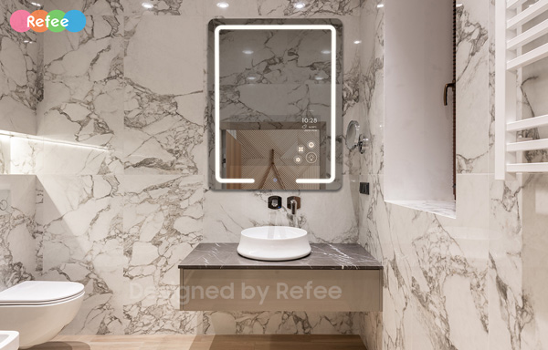 refee interactive bathroom bath touch mirror display magic mirror screen