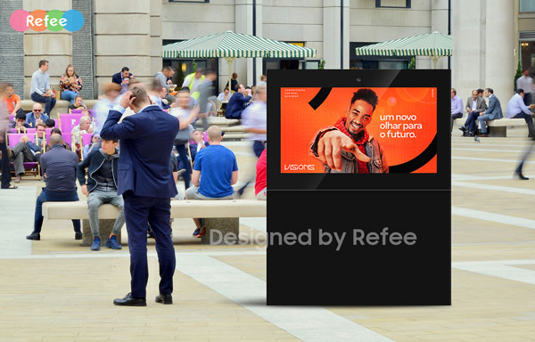 refee ultra high Brightness IP65 waterproof outdoor display outdoor digital signage display advertising screen digital poster