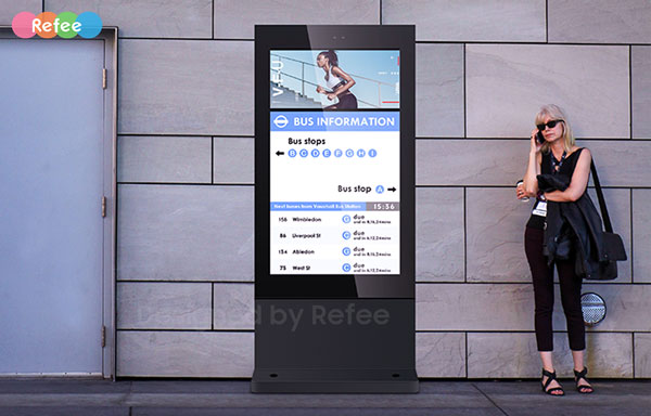 refee ultra high Brightness IP65 waterproof outdoor display outdoor digital signage display advertising screen digital poster