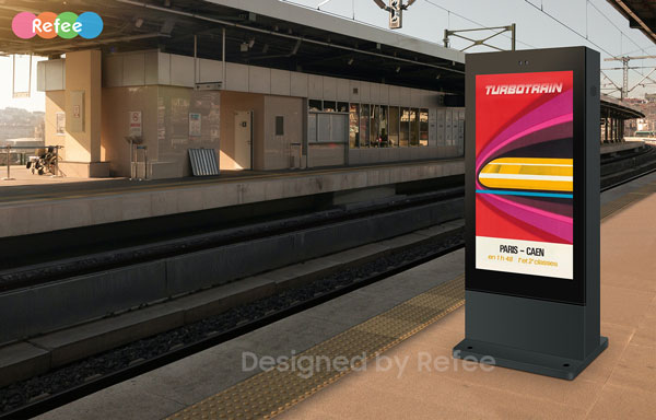 refee ultra high Brightness IP65 waterproof outdoor display outdoor digital signage display advertising screen digital poster