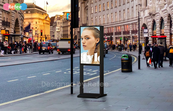 refee ultra high Brightness IP65 waterproof outdoor display outdoor digital signage display advertising screen digital poster