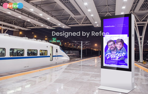 refee ultra high Brightness IP65 waterproof outdoor display outdoor digital signage display advertising screen digital poster