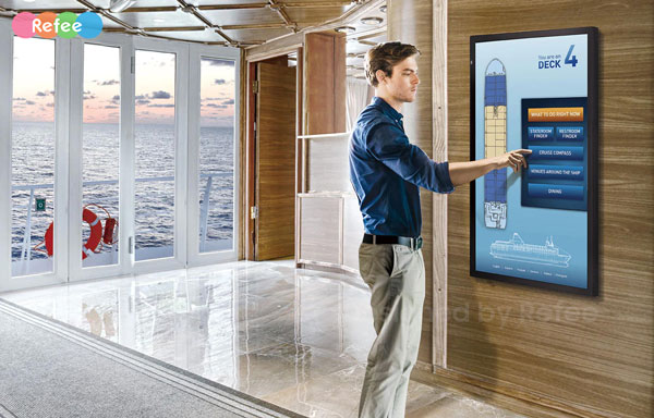 interactive PCAP multi touch screen android digital signage Interactive display screen digital poster