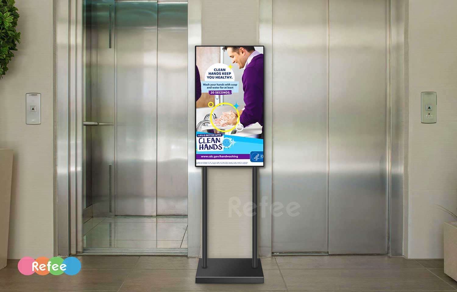 indoor android digital signage display screen digital poster