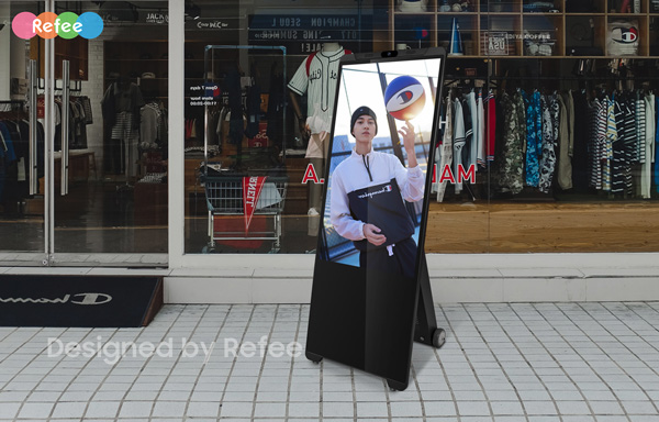 refee battery powered digital a board movable displays android digital signage digital poster