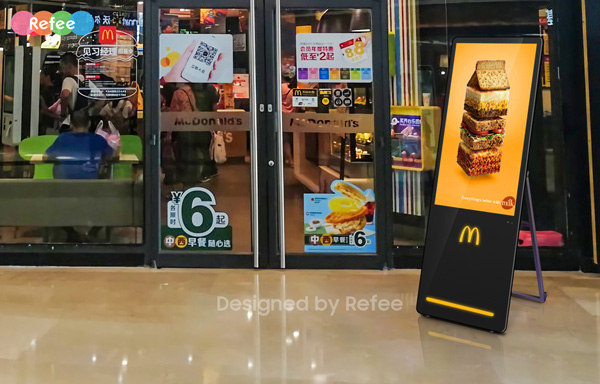 refee digital a board movable displays android digital signage display screen digital poster