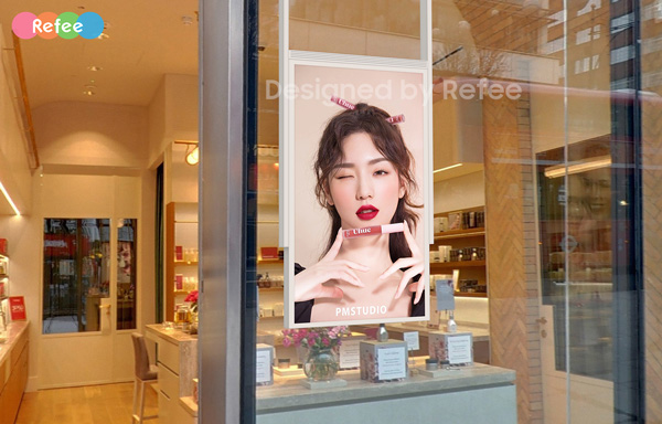 refee ultra high Brightness double sided display android digital signage display screen digital poster