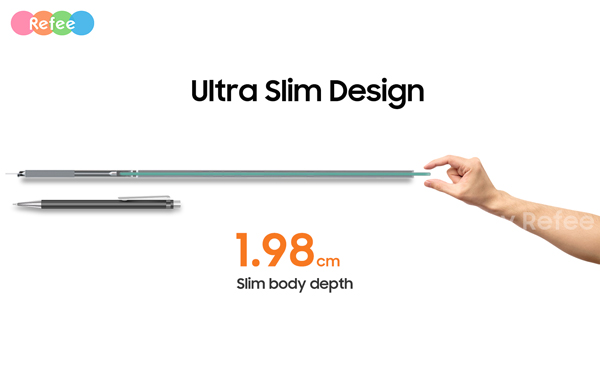 refee ultra slim double sided hanging window display android digital signage display screen digital poster