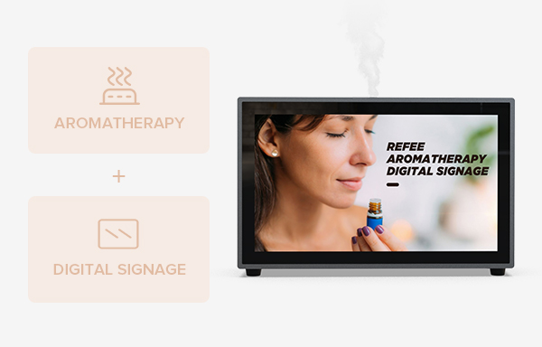 Refee aromatherapy digital signage essential oil advertising display
