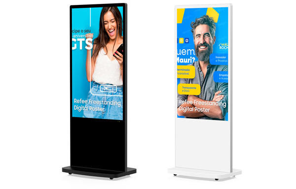 Refee-Indoor-Digital-Signage-lcd-Display-digital poster-Freestanding-totem
