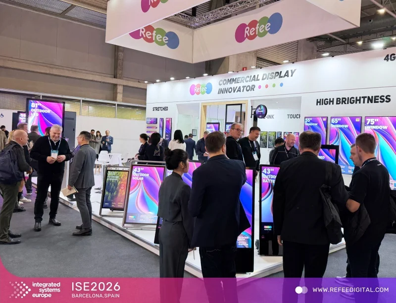ISE digital signage manufacturer Refee