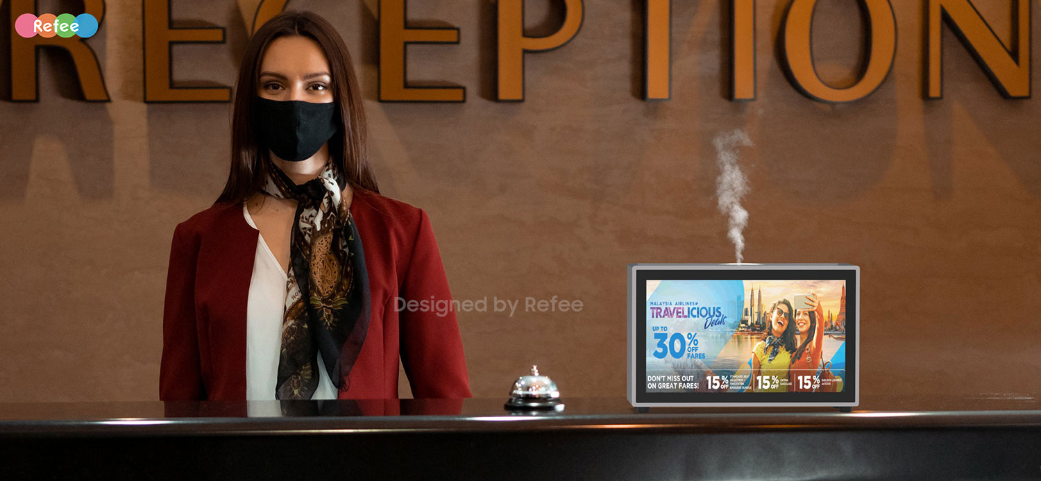 Refee aromatherapy digital signage essential oil advertising display