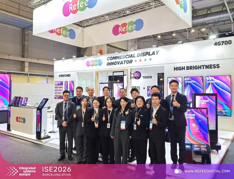 ISE-2026-digital signage manufacturer Refee-Booth