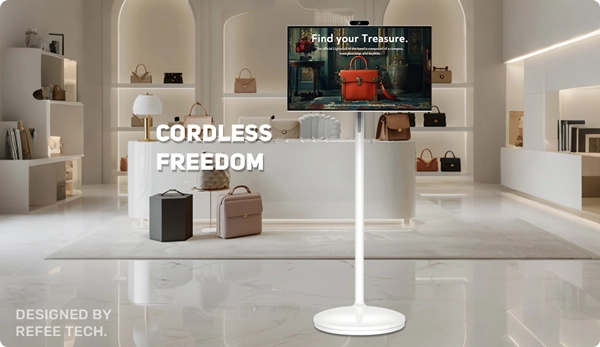Refee Outdoor Portable Battery powered Digital poster Movable Digital A Board High Brightness Mini LED Display Long battery life
