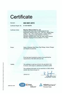 ISO Certificate