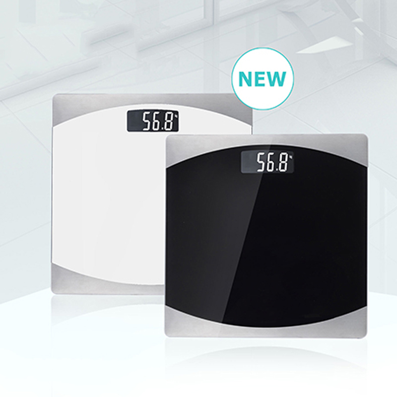 white black stainless steel bathroom scale 180kg