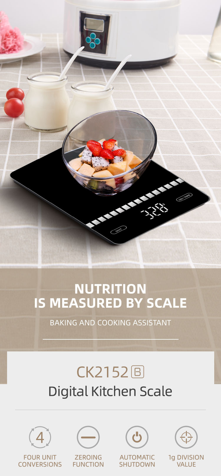 cooking weighing machine