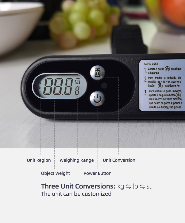 protege digital luggage scale